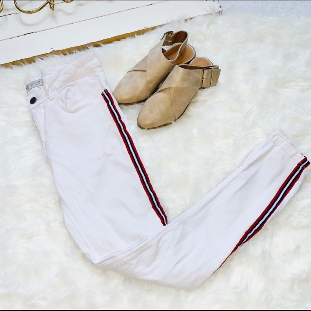 Zara Basic Stripped Skinny Jeans